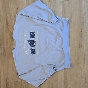 Yosemite Sierra Nevada Light Blue Sweatshirt Bears